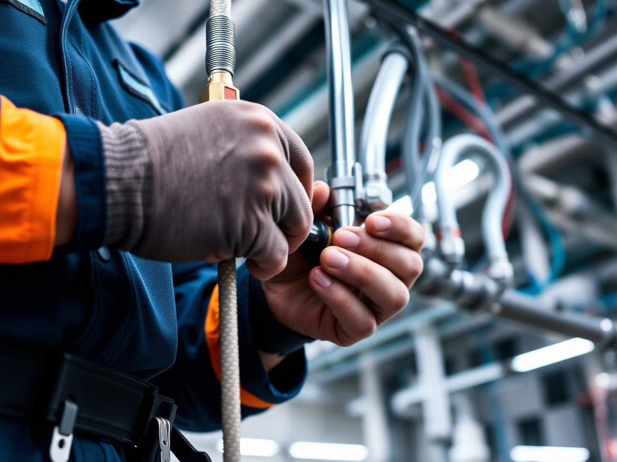 Instalación eléctrica y técnica en un edificio de empresa